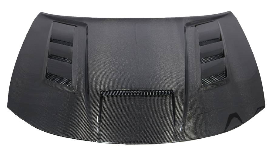 2015-2023 Dodge Charger 4 doors TERMINATOR Style Carbon Fiber Black Hood