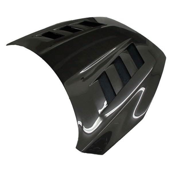 2015-2018 Ford Focus 4 doors 2 doors AMS Style Carbon Fiber Black Hood