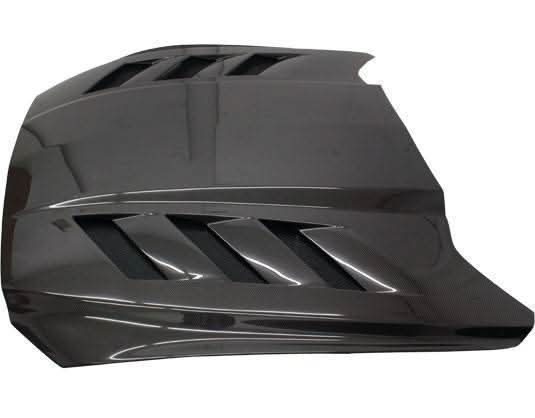2015-2017 Ford Mustang 2 doors AMS Style Carbon Fiber Black Hood