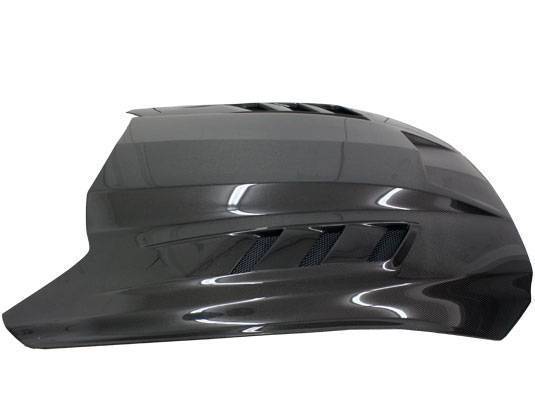 2015-2017 Ford Mustang 2 doors TERMINATOR Style Carbon Fiber Black Hood