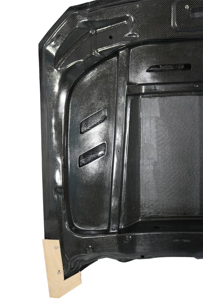 2015-2017 Ford Mustang 2 doors TERMINATOR Style Double Sided Carbon Fiber Carbon Fiber Black Hood