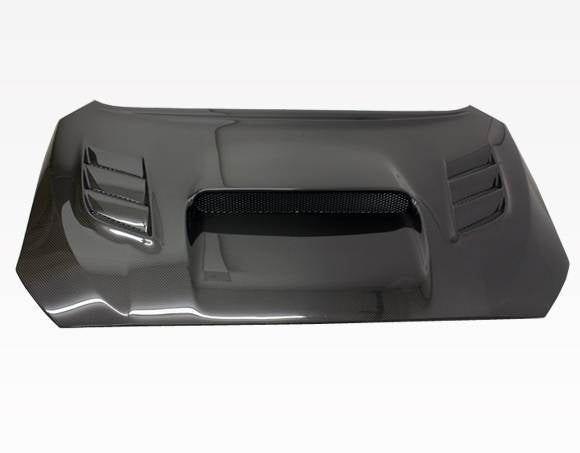 2015-2021 Subaru WRX 4 doors VS 2 Style Double Sided Carbon Fiber Carbon Fiber Black Hood