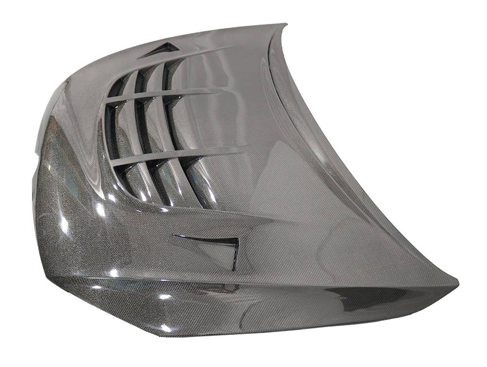 2015-2021 Volkswagen Golf 7 GTR Style Double Sided Carbon Fiber Carbon Fiber Black Hood