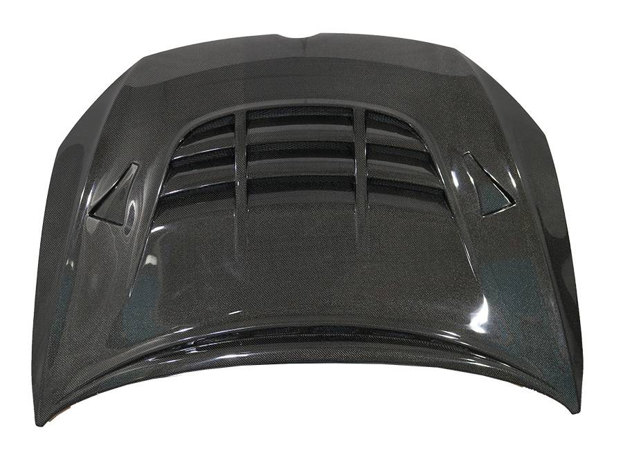 2015-2021 Volkswagen Golf 7 GTR Style Double Sided Carbon Fiber Carbon Fiber Black Hood