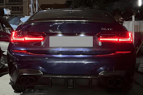 BMW 3 Series G20 G28 Red and Smoked CSL Style Laser Tail Lights (2019-2024) - K2 Industries