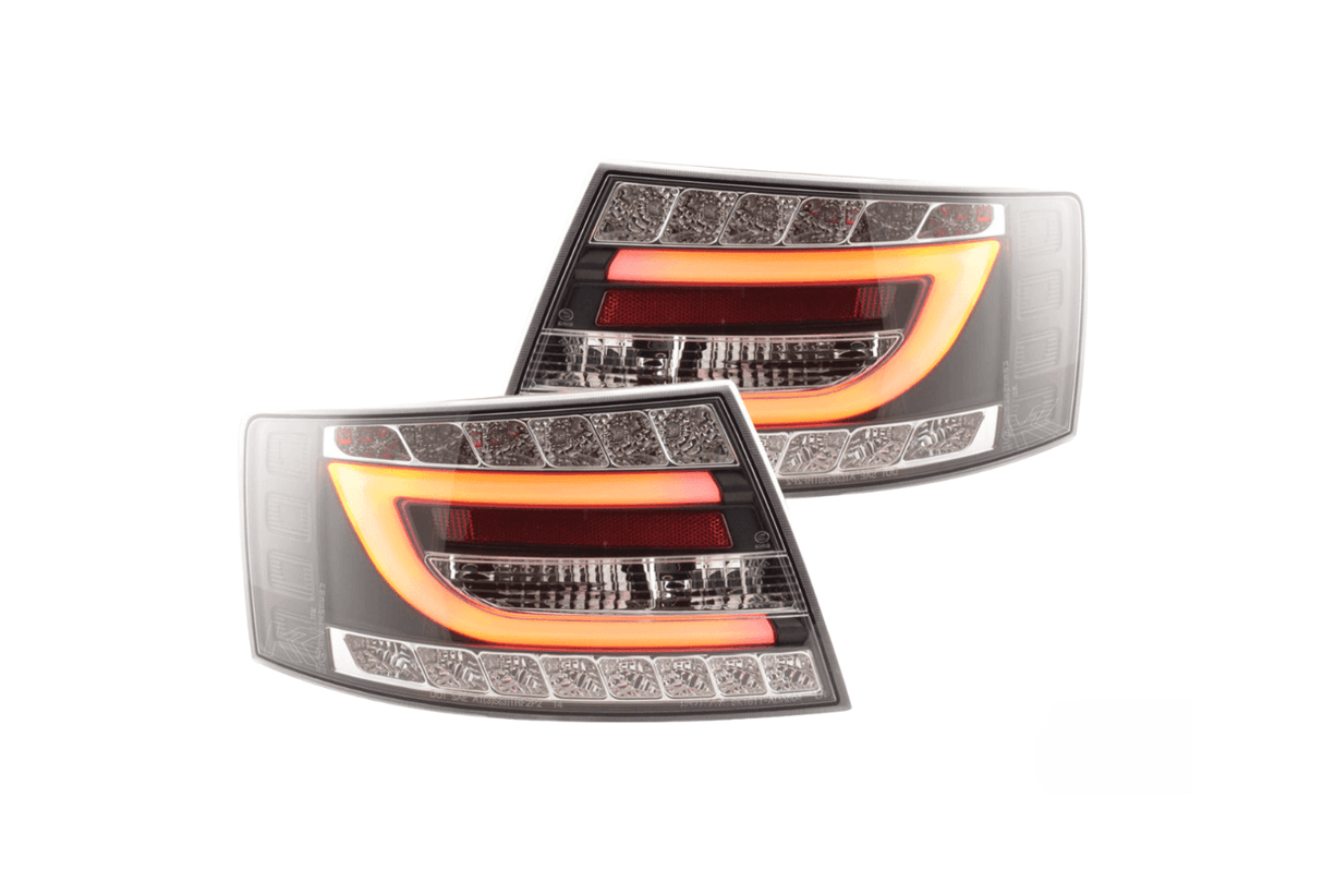 Audi A6 (C6/4F) Sedan Black LED Taillights Set (2004-2008) - K2 Industries