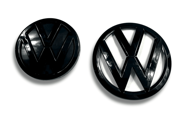 VW Golf 7 - Base, GTI, R - Gloss Black Emblem Set (2013-2017) - K2 Industries