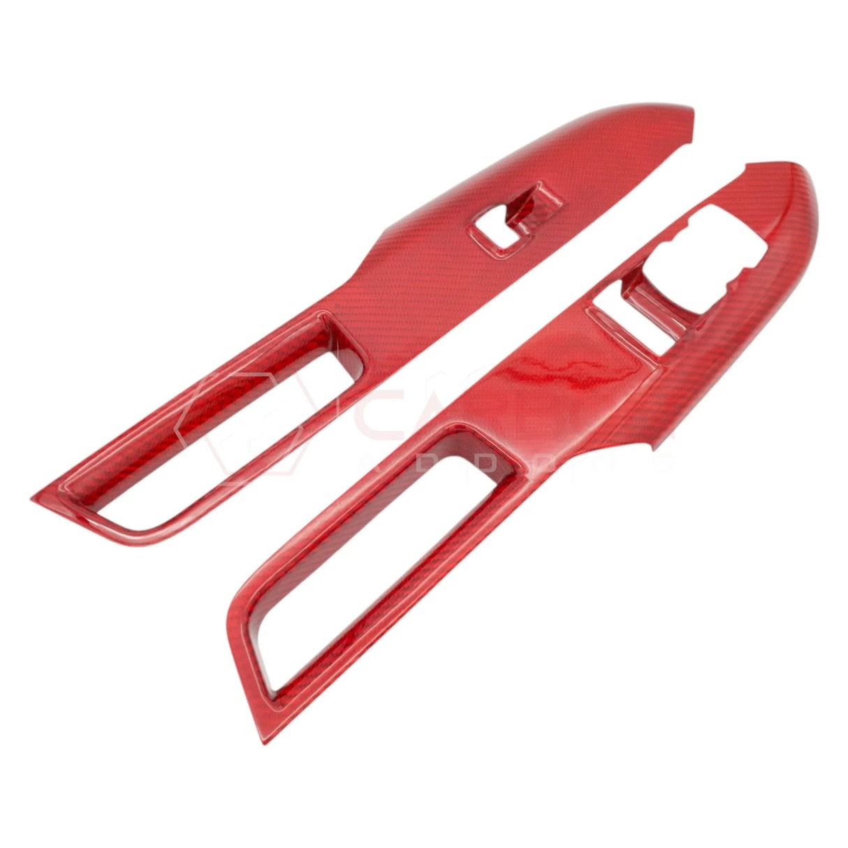 2024+ S650 Mustang Hard Carbon Fiber Window Switch Control Trim Cover | V2