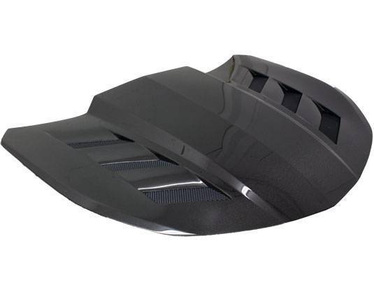 2016-2023 Chevrolet Camaro 2 doors AMS Style Carbon Fiber Black Hood