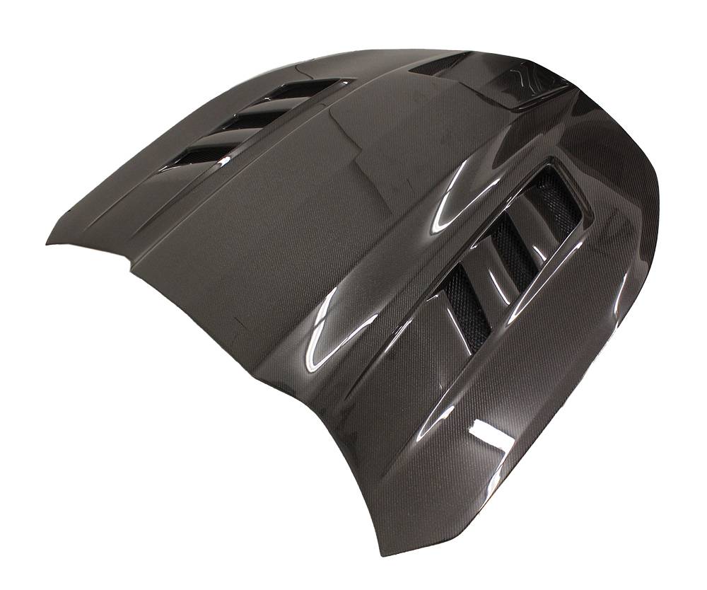 2016-2023 Chevrolet Camaro 2 doors TERMINATOR Style Double Sided Carbon Fiber Carbon Fiber Black Hood