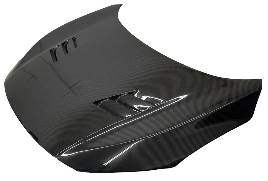 2016-2021 Honda Civic 4 doors 2 doors TECHNO R Style Carbon Fiber Black Hood
