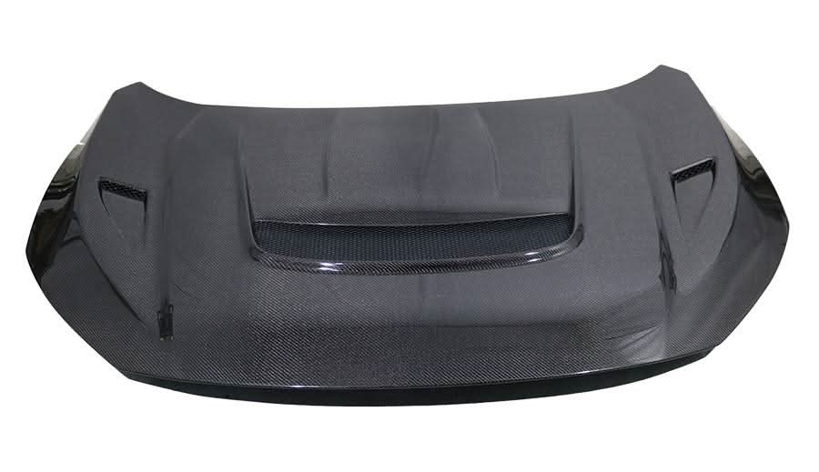 2016-2021 Honda Civic 4 doors VRS Style Carbon Fiber Black Hood
