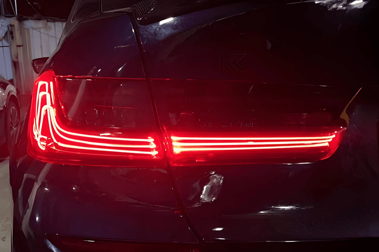BMW 3 Series G20 G28 Red and Smoked CSL Style Laser Tail Lights (2019-2024) - K2 Industries