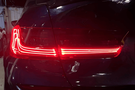 BMW 3 Series G20 G28 Red and Smoked CSL Style Laser Tail Lights (2019-2024) - K2 Industries