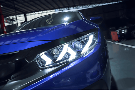 Honda Civic X Lambo Style LED Headlights (2017 - 2020) - K2 Industries