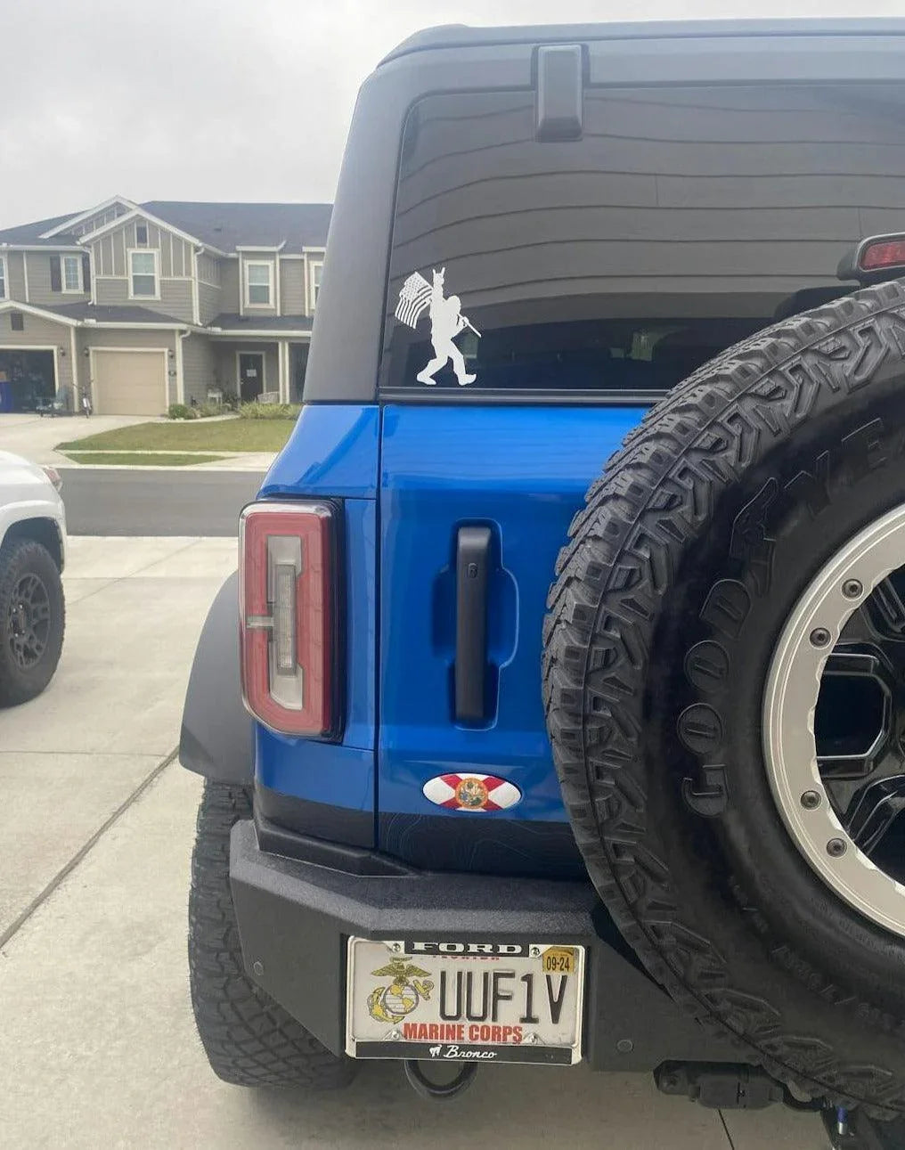 Safari Topo Lower Rear Tailgate Overlays - 2021+ Bronco