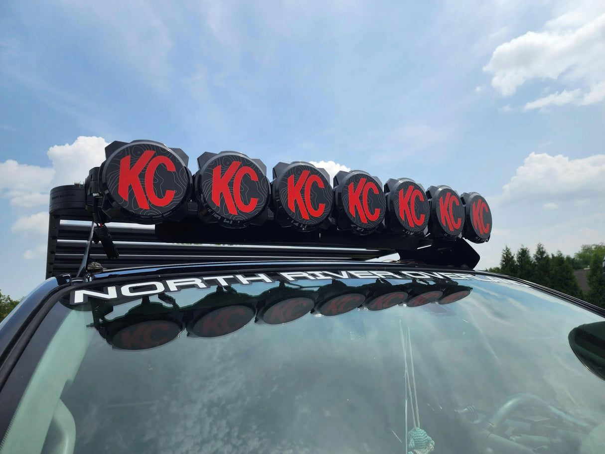 KC HiLITES Pro6 / Titan Gravity Light Cover Topo Overlays (Pair) - Universal