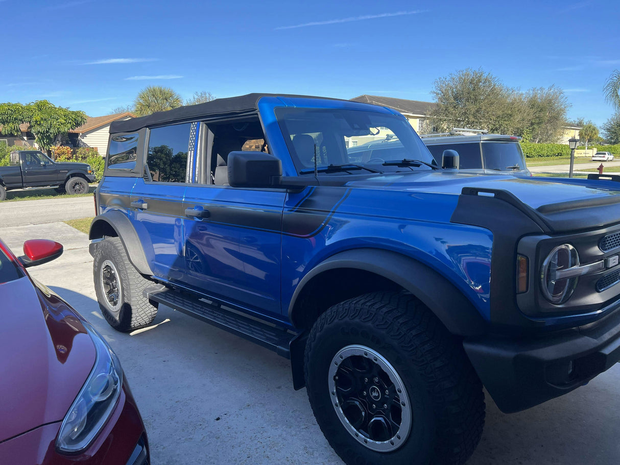 American Flag B Pillar Protection Kit (Printed Series) - 2021+ Bronco 4 Door