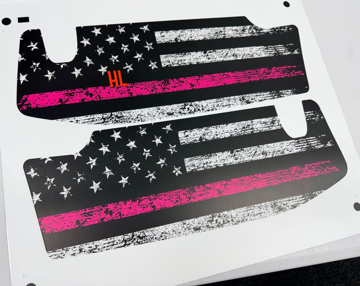 Freedom Series Sun Visor Overlays - 2018+ Wrangler JL / Gladiator JT