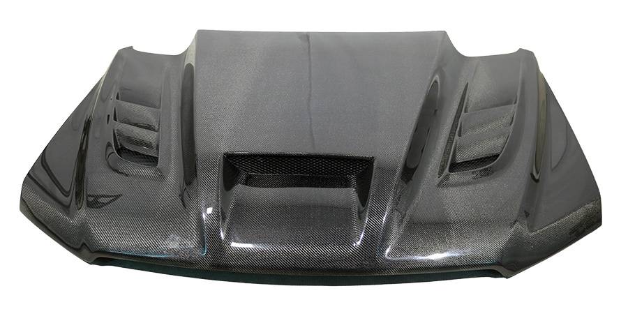 2017-2020 Ford F150 TERMINATOR Style Carbon Fiber Black Hood