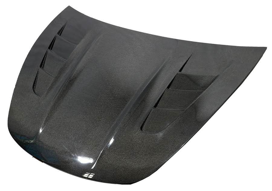 2017-2022 Tesla Model 3 4 doors ASM Style Carbon Fiber Black Hood