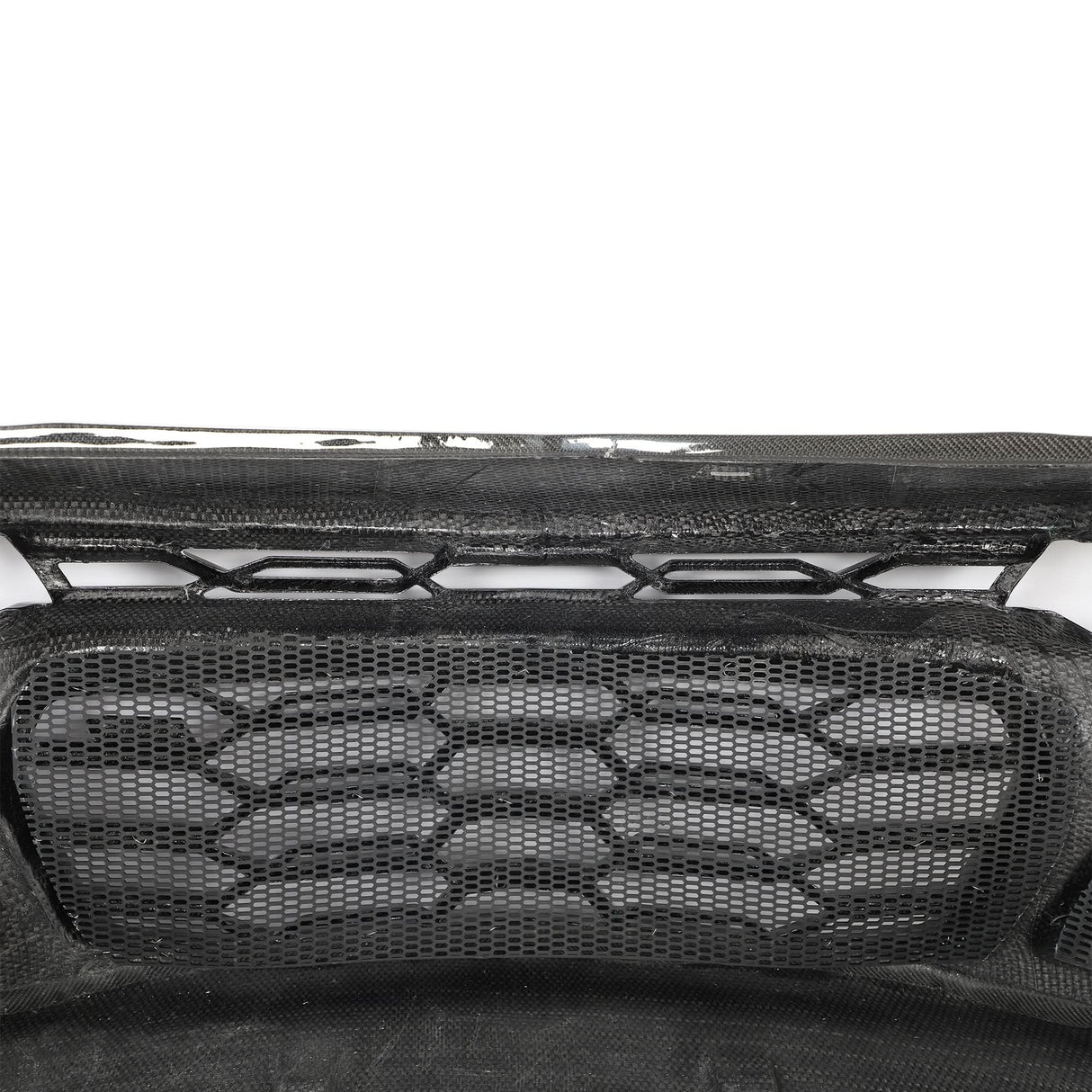 2010-2015 Chevy Camaro Black Panther 1PC Full Gloss Carbon Fiber Track Package Front Bumper Conversion