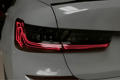 BMW 3 Series G20 G28 Red and Smoked CSL Style Laser Tail Lights (2019-2024) - K2 Industries