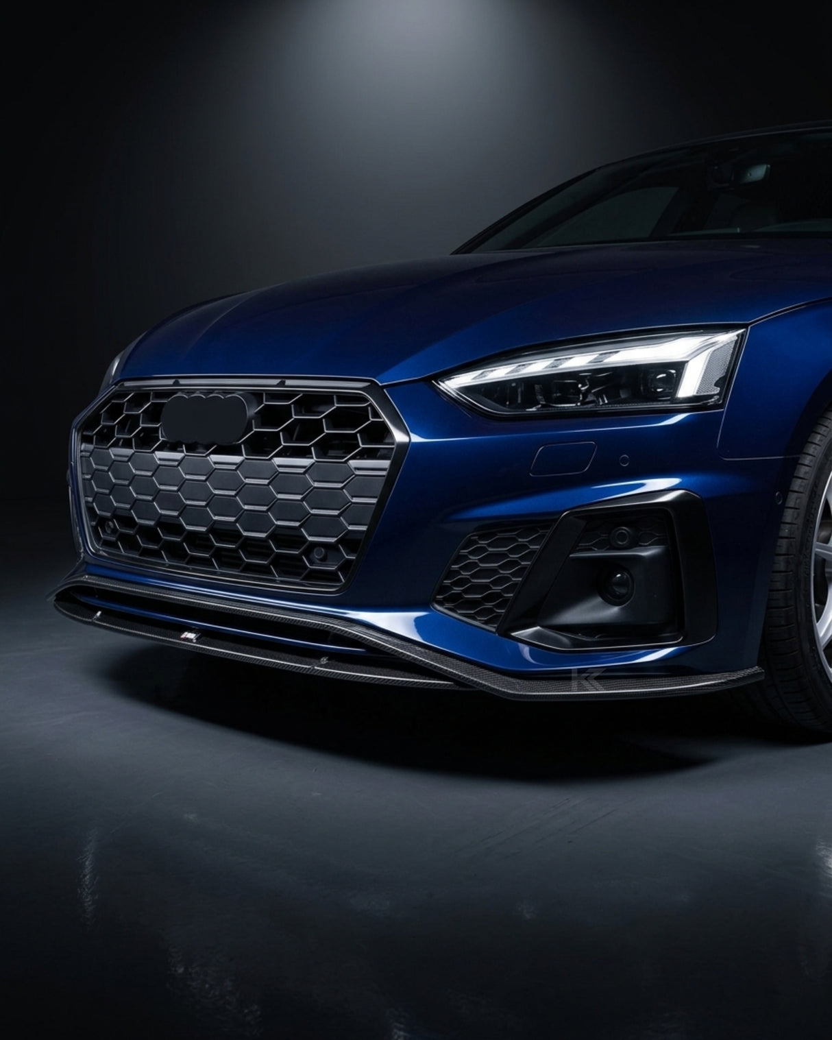 2018–2021 Audi A5 S-Line / S5 B9 Sportback Front Bumper Lip – Carbon Fiber