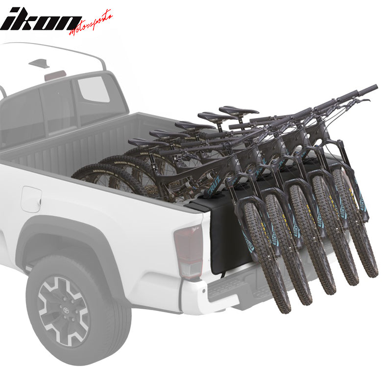Universal 60" Pickup Tailgate Pad Cover w/ 5 Bike Racks & 1 Tool Bag