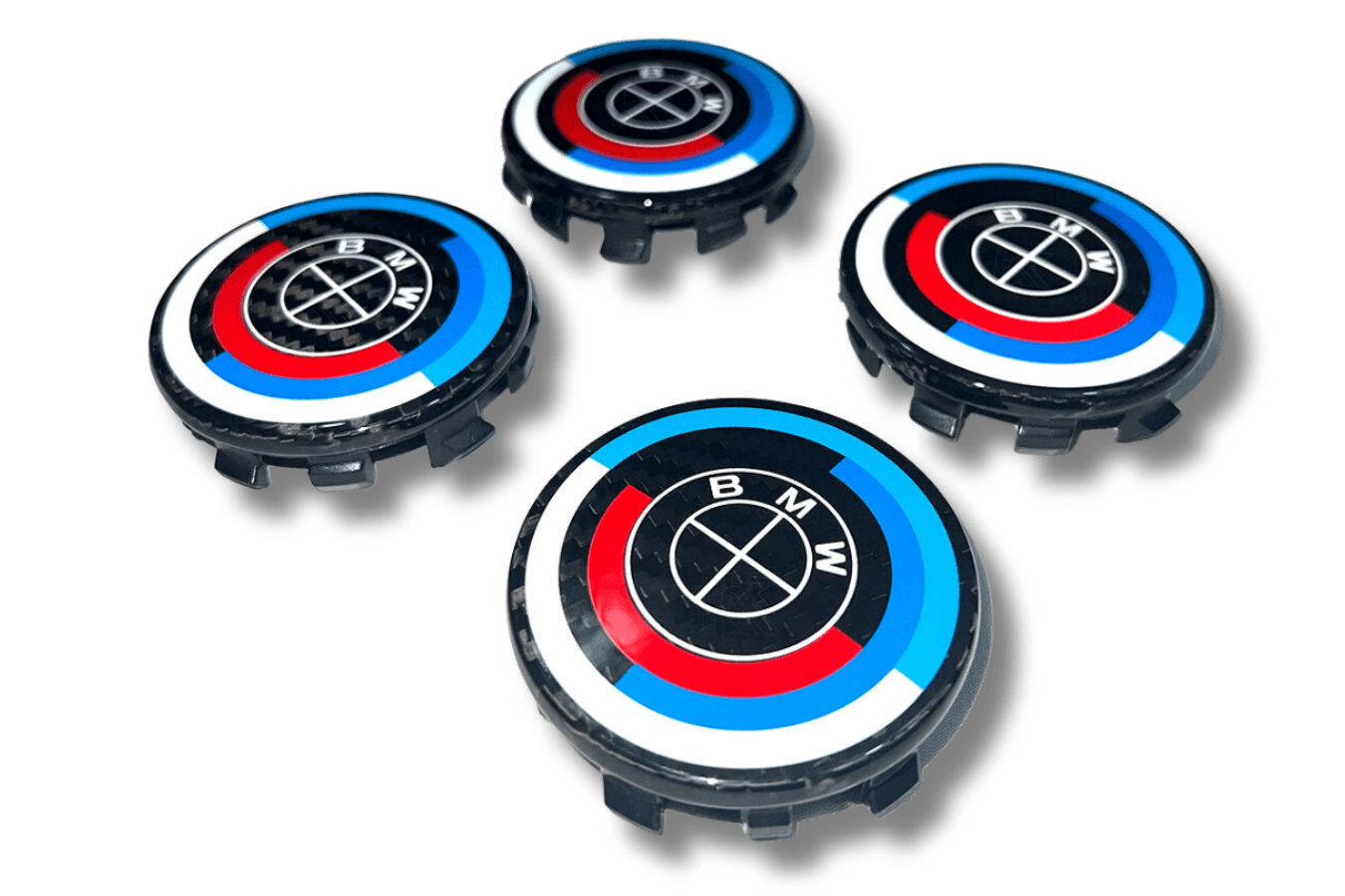 BMW Wheel Caps - Full Carbon 50th Anniversary Style - K2 Industries