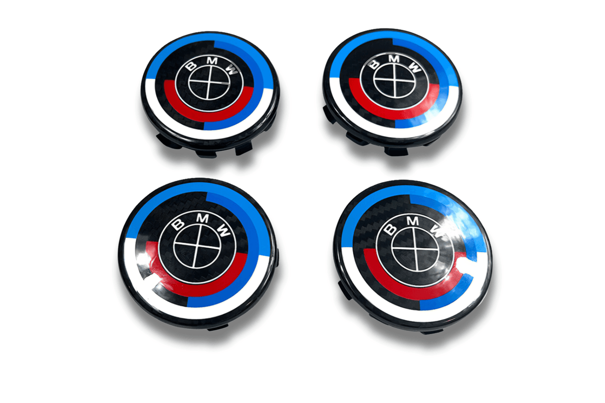 BMW Wheel Caps - Full Carbon 50th Anniversary Style - K2 Industries