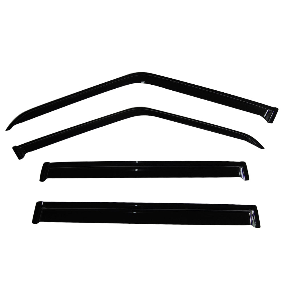 1984-2001 Jeep Cherokee XJ BJ Slim Smoke Window Visors Guard Acrylic