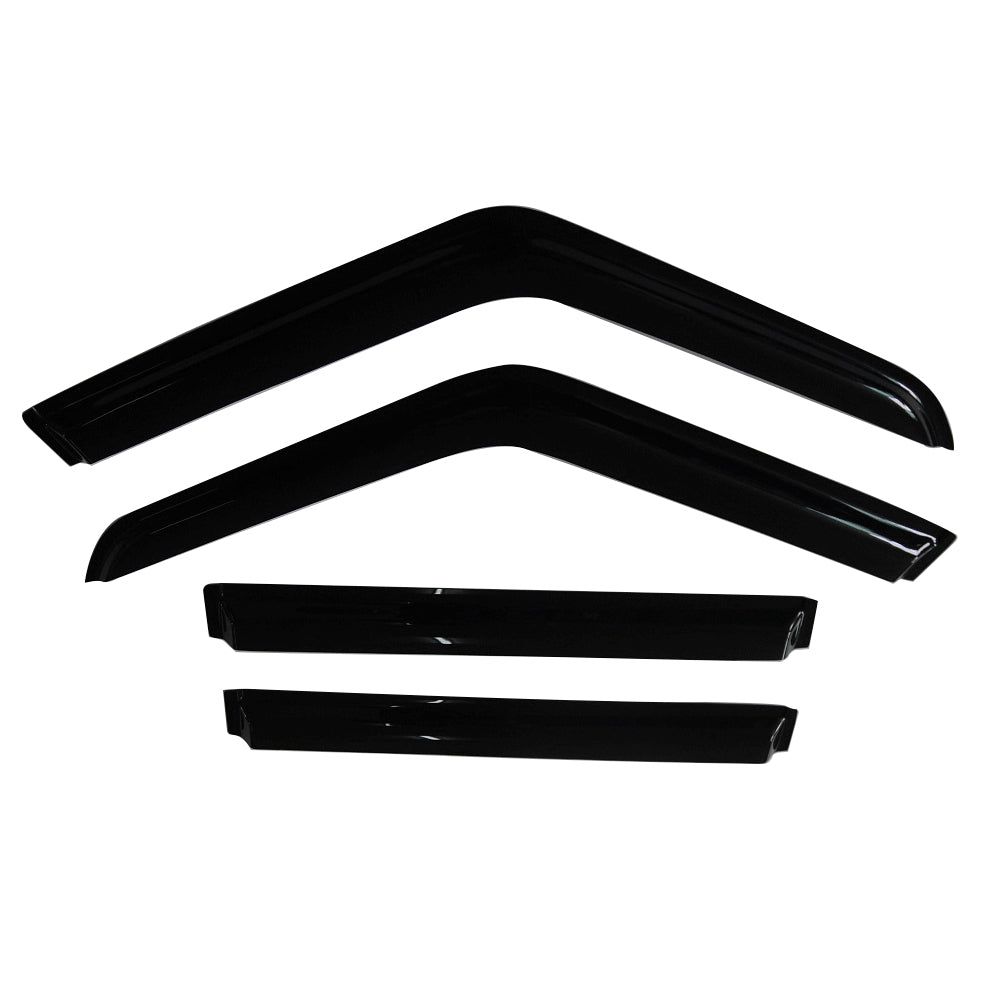 1984-2001 Jeep Cherokee XJ BJ Slim Smoke Window Visors Guard Acrylic