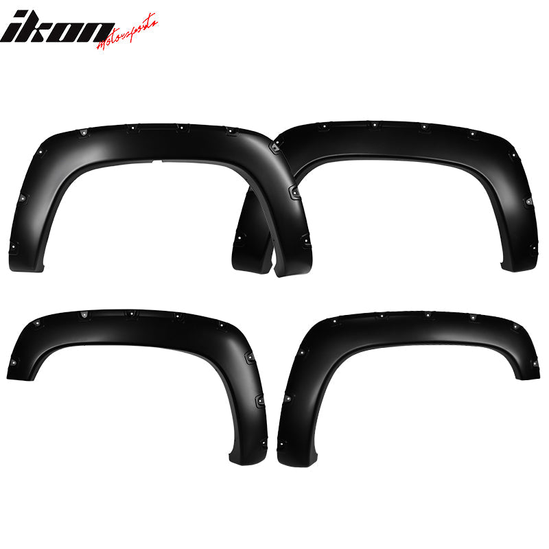 1988-2000 Chevy C1500 K1500 CK Pocket Rivet Style PP Fender Flares 4PC