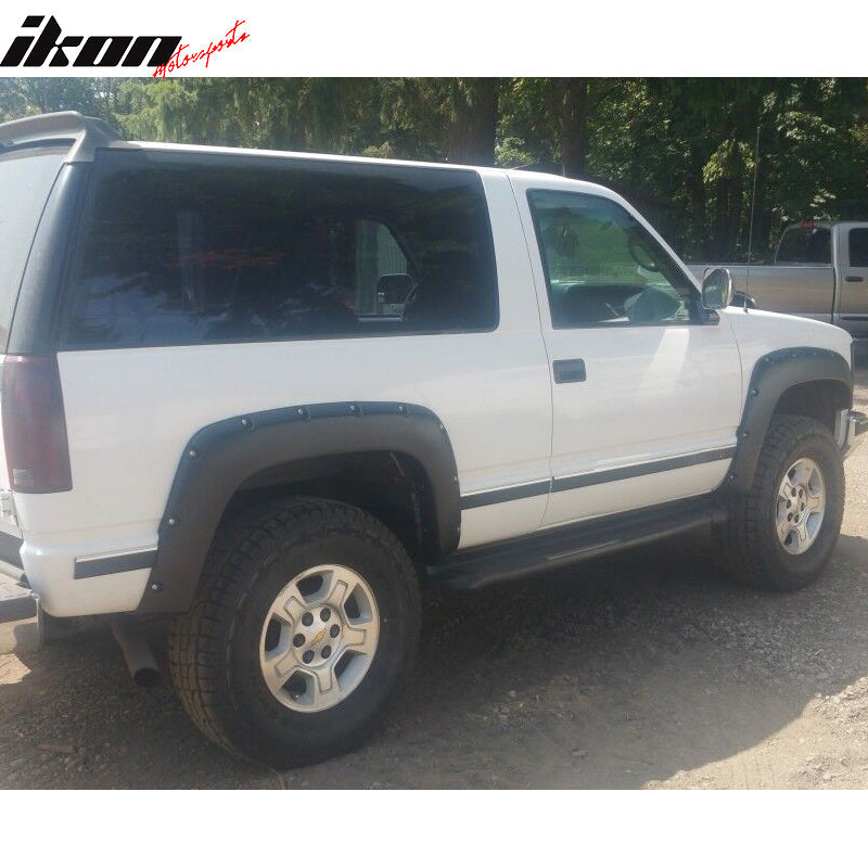1988-2000 Chevy C1500 K1500 CK Pocket Rivet Style PP Fender Flares 4PC