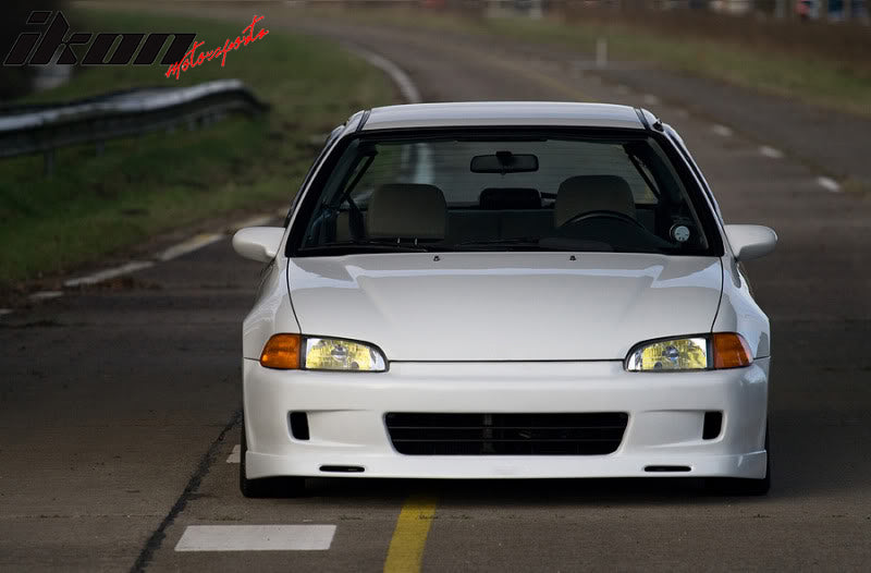 1992-1995 Honda Civic EG BYS Style Front Bumper Lip Spoiler PU
