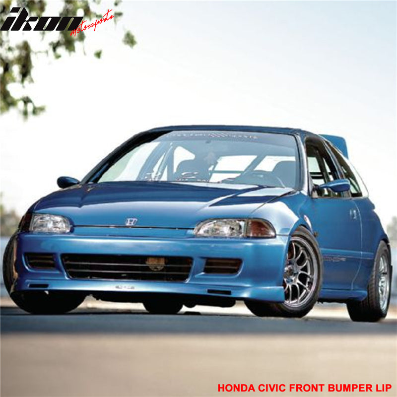 1992-1995 Honda Civic EG BYS Style Front Bumper Lip Spoiler PU