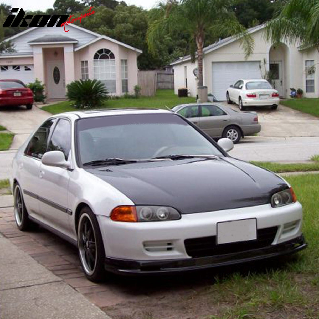 1992-1995 Honda Civic Sedan 4-Door Unpainted Front Lip Splitter PU