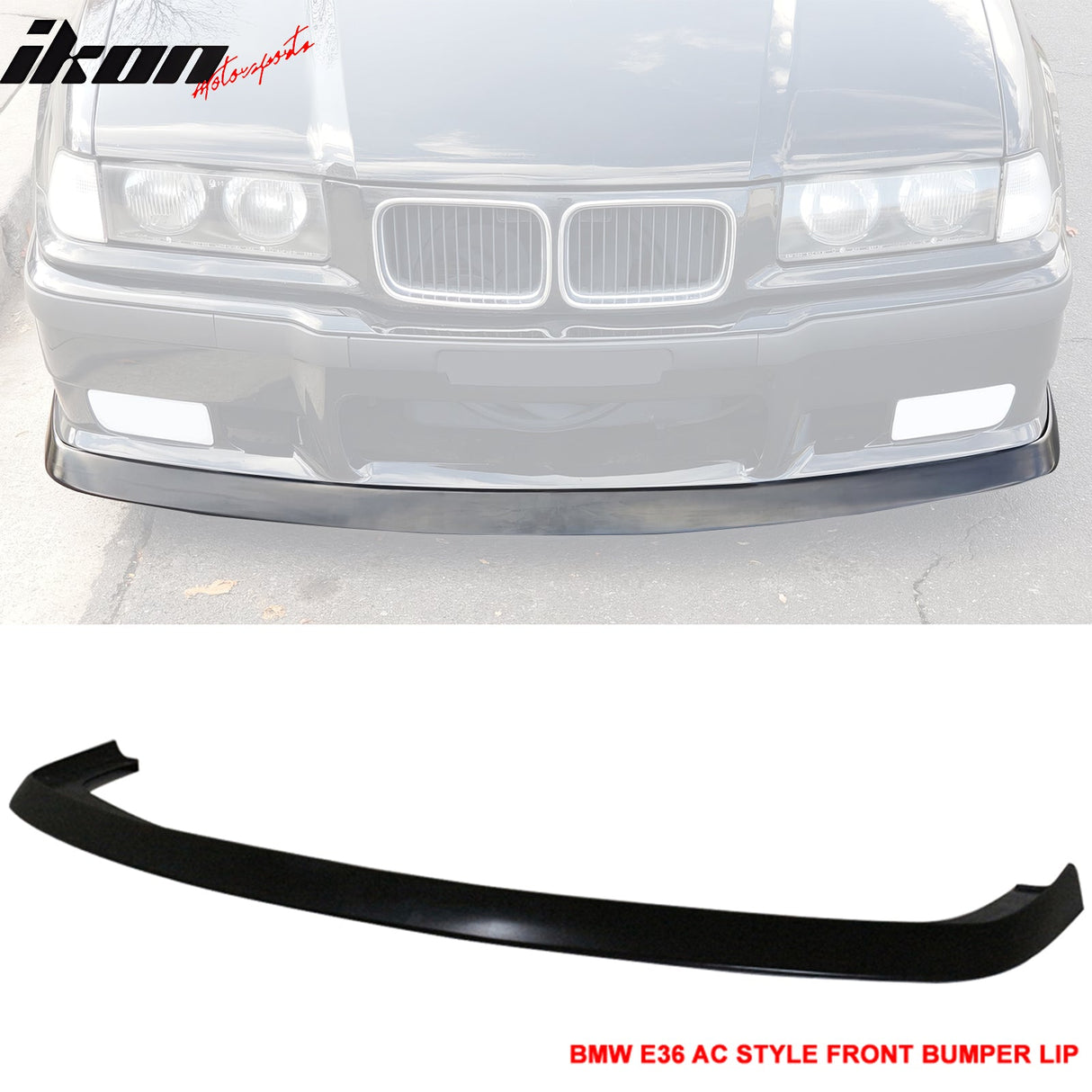 1992-1998 BMW E36 M3 Only 2Dr 4Dr AC Front Lip Spoiler Splitter - PU