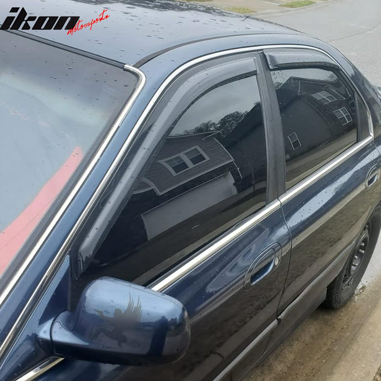 1994-1997 Honda Accord Window Visors Slim Style Smoke Tinted Acrylic
