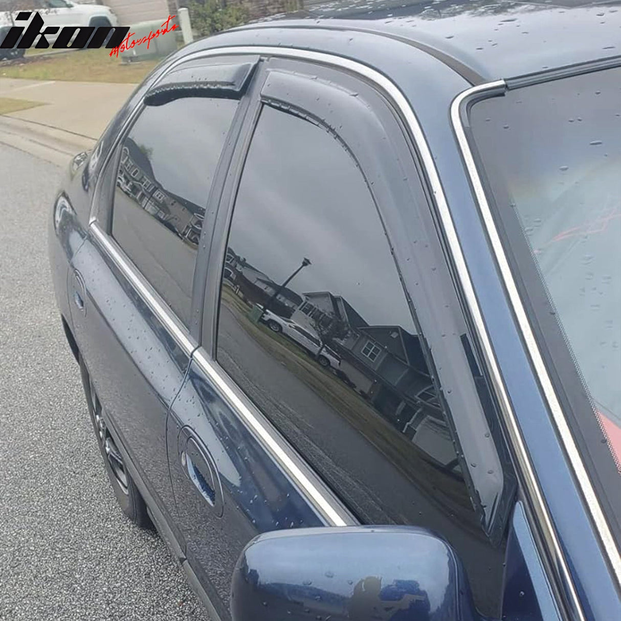 1994-1997 Honda Accord Window Visors Slim Style Smoke Tinted Acrylic