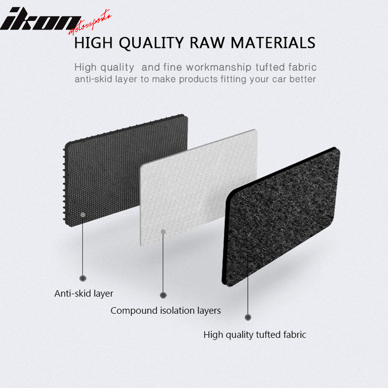 Car Floor Mat for 1994-2001 Acura Integra Black Carpet 5PC Nylon