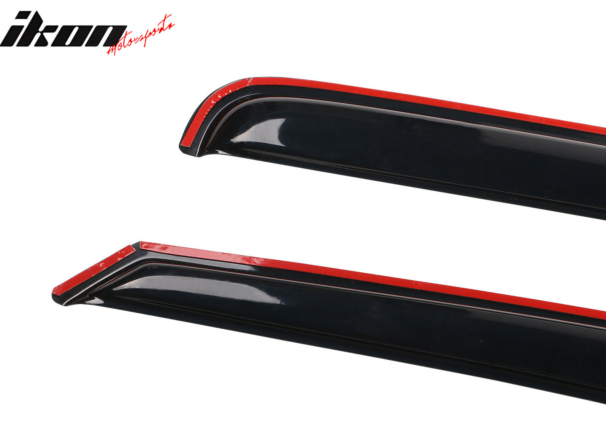 1994-2001 Dodge Ram 1500/2500/3500 Slim Smoke Window Visors Acylic