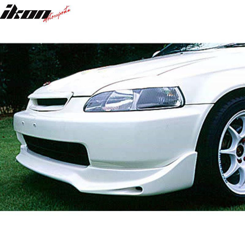1996-1998 Honda Civic Jun Style Unpainted Front Bumper Lip Spoiler PU