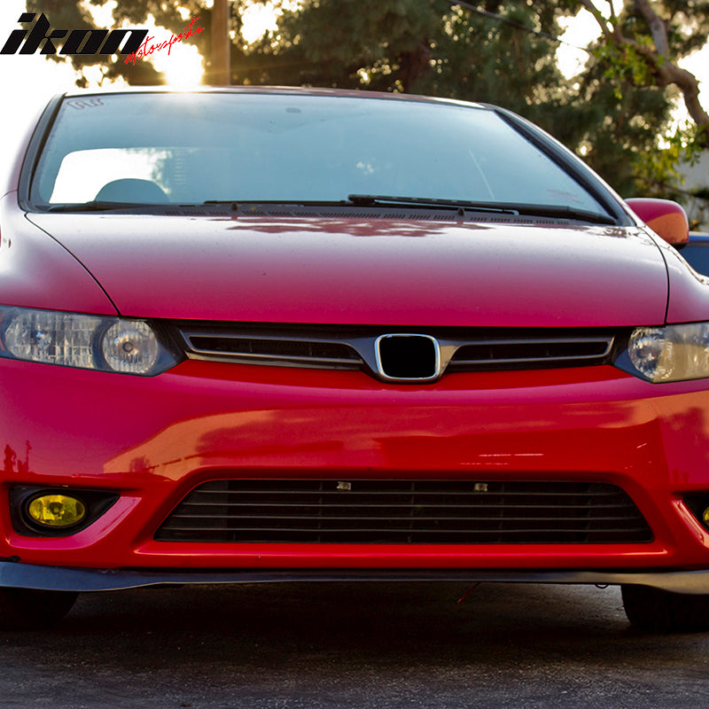 1996-1998 Honda Civic SIR Style Unpainted Black Front Bumper Lip PU