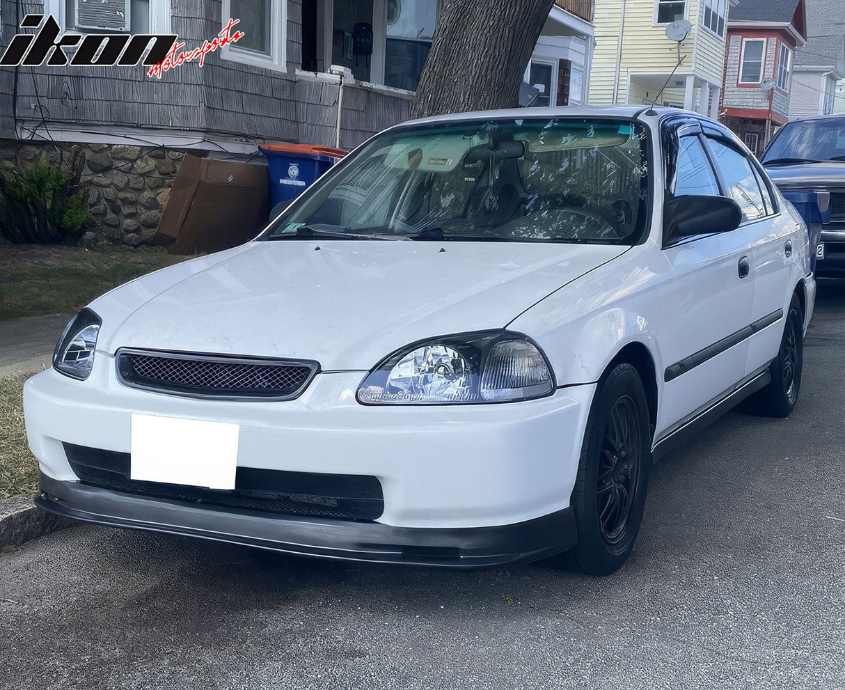 1996-1998 Honda Civic Front Lip Spoiler Mugen Style Unpainted Black PP