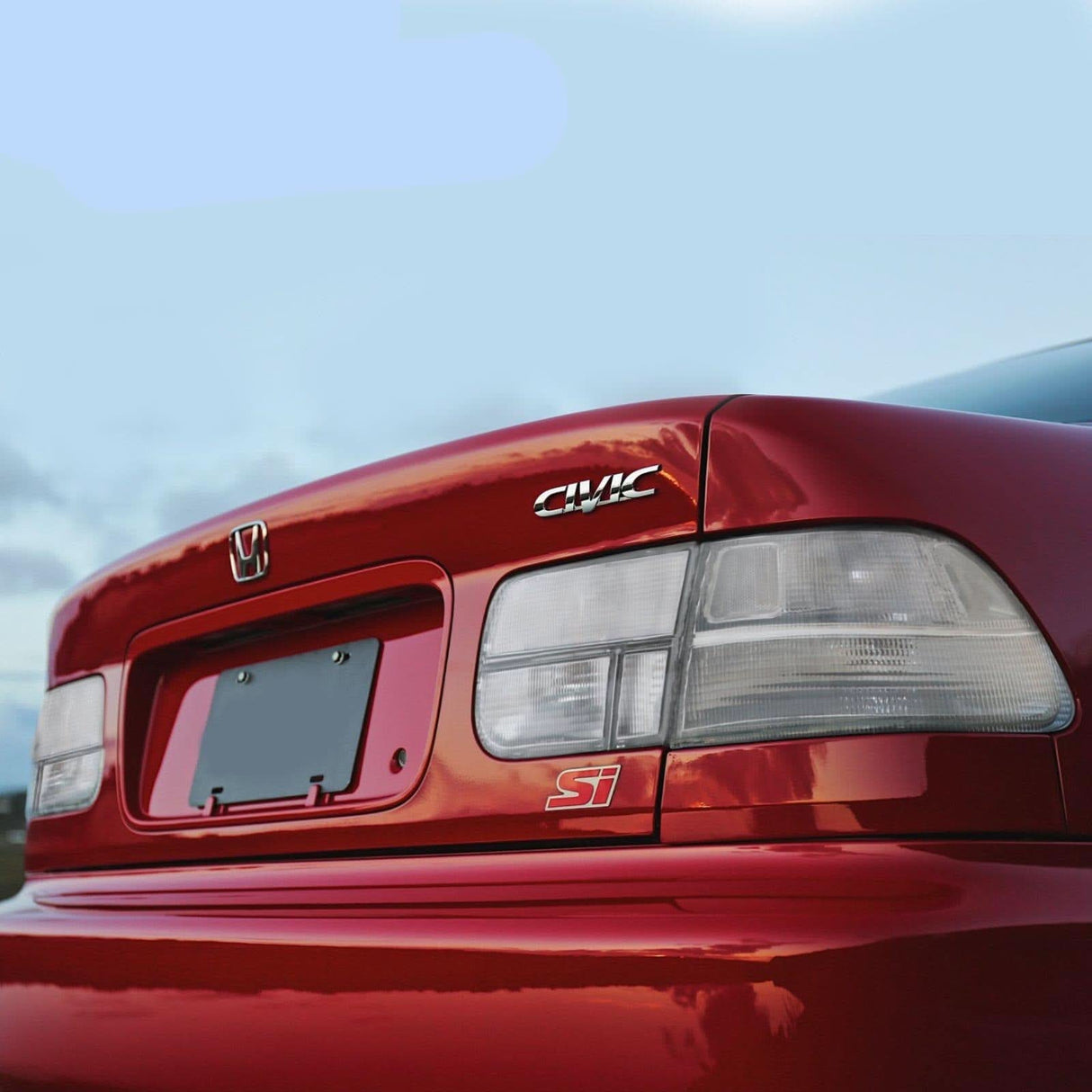 1996-2000 Honda Civic 2d Coupe Ek Jdm Clear 4pcs Rear Tail Light