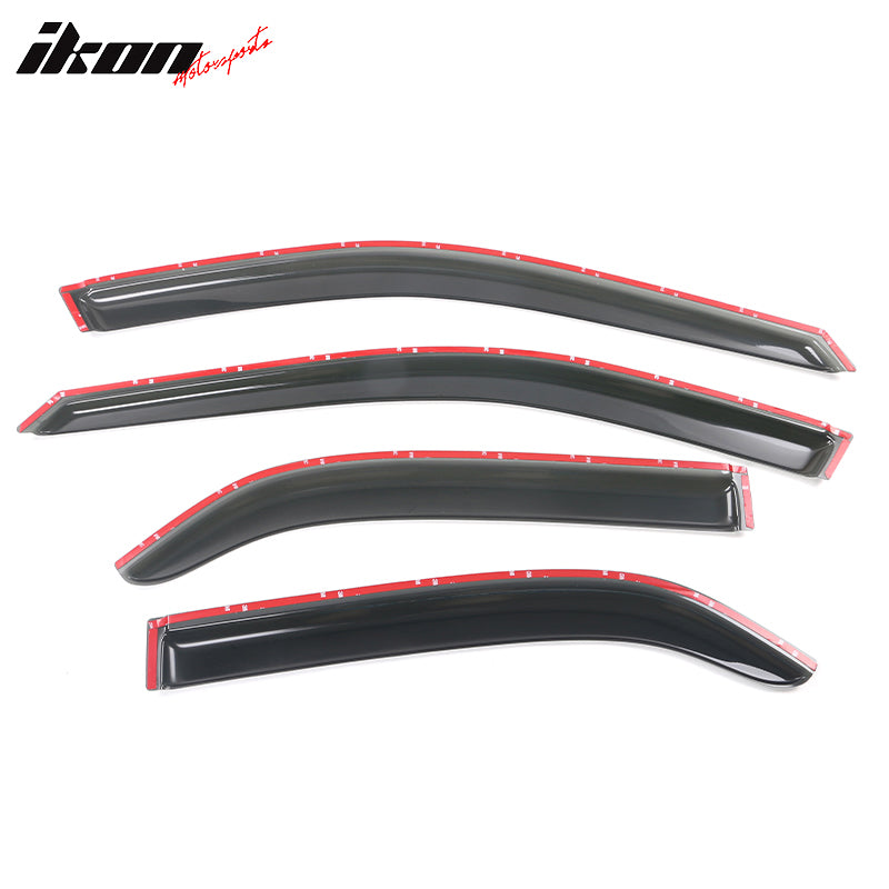 1998-2002 Honda Accord Smoke Tinted Slim Style Window Visors Acrylic