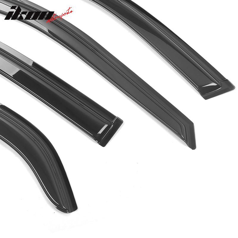 1998-2002 Honda Accord Smoke Tinted Slim Style Window Visors Acrylic
