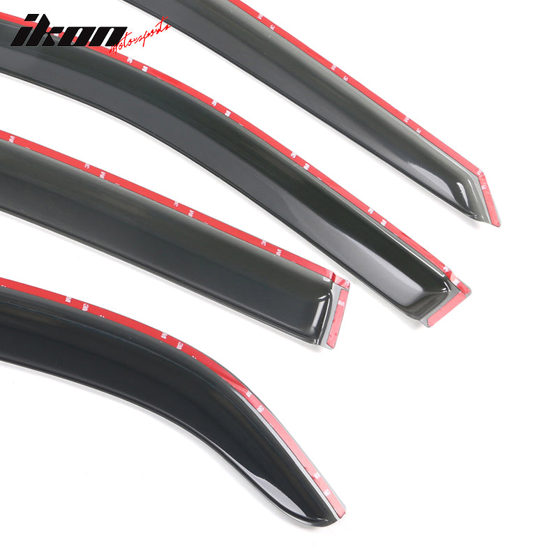 1998-2002 Honda Accord Smoke Tinted Slim Style Window Visors Acrylic
